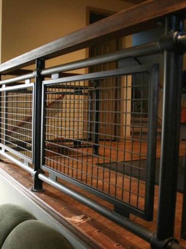 Ограждение лестницы лофт 1